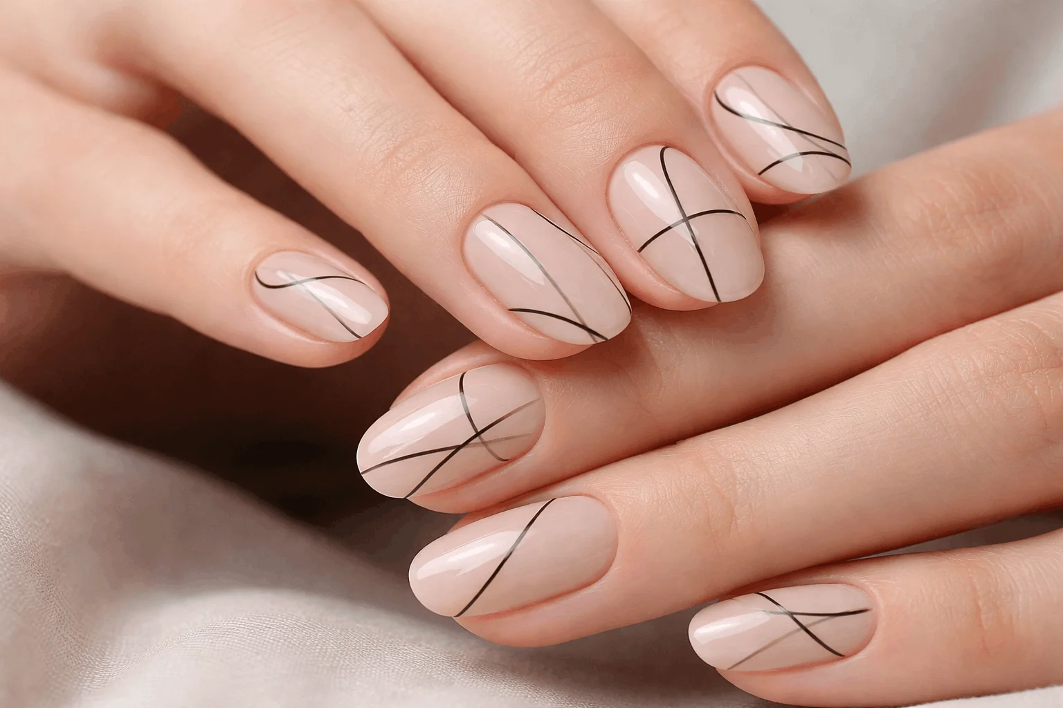15 Elegant Nails That Elevate Your Style Instantly 6 Minimalist line art classy nail designs