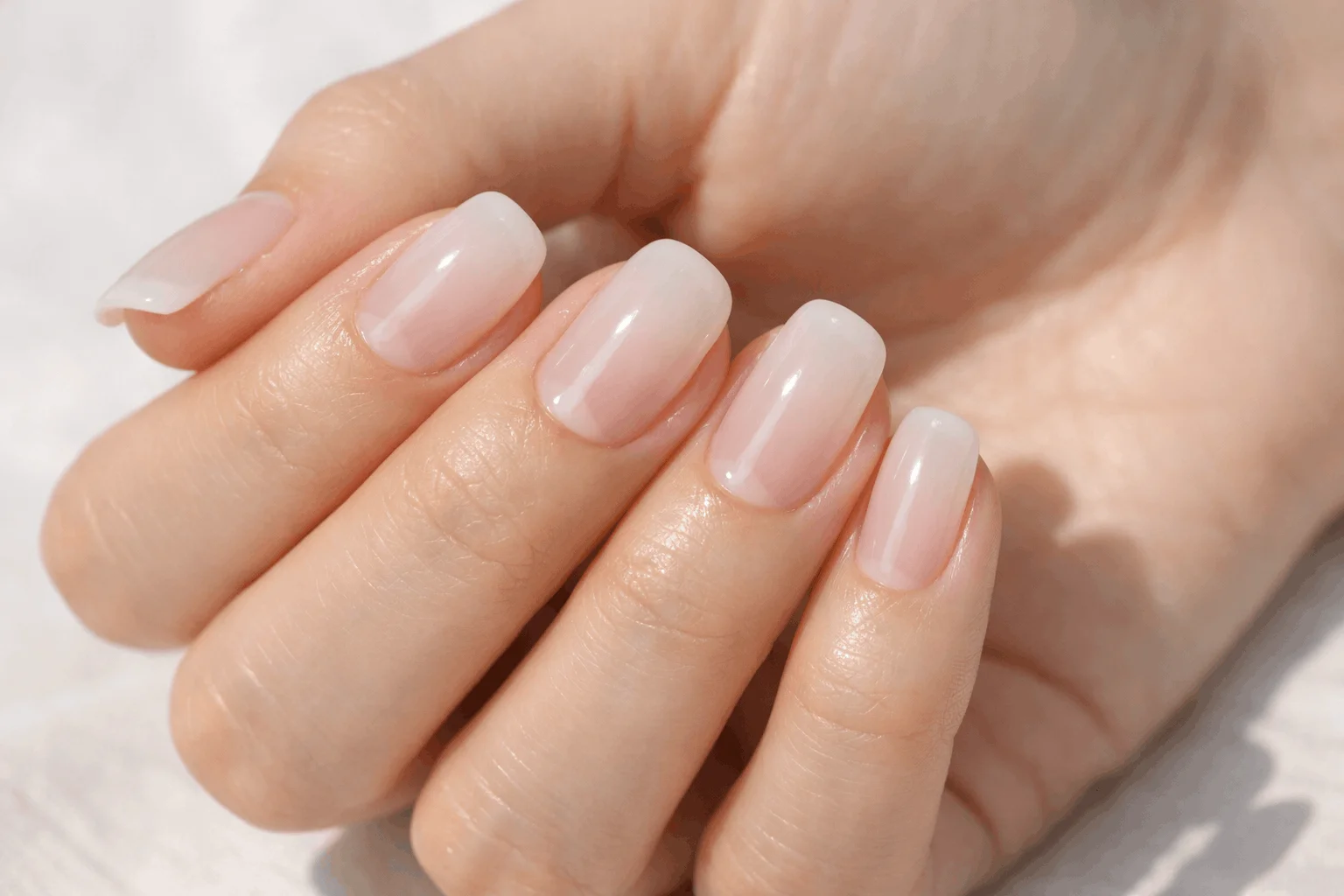 16 Milky White Nails That Feel Chic & Minimal 3 Sheer milky white nails natural soft manicure