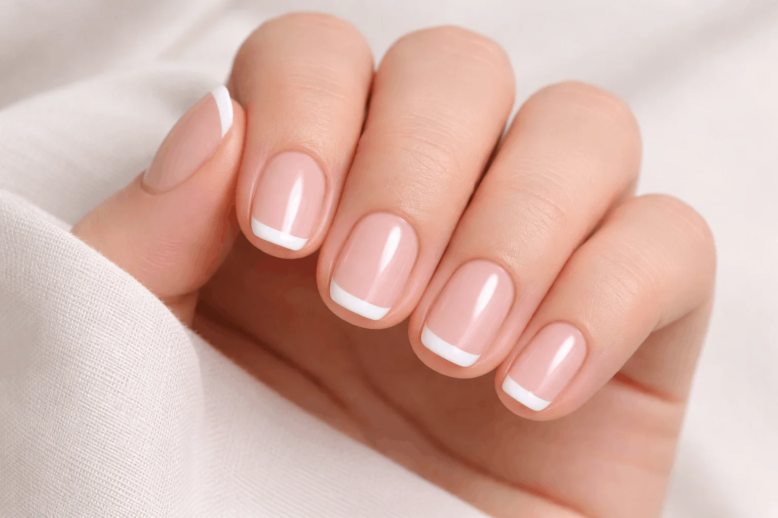 18 School Nails Ideas That Are Simple & Stylish 4 Short French tip easy school nails