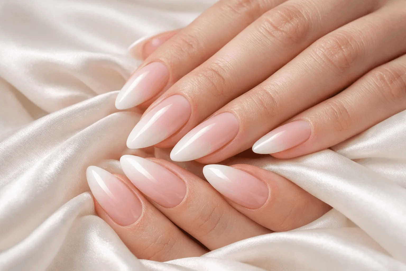 19 White Nails Designs That Feel Fresh and Elegant 12 White nails with pearl accents manicure