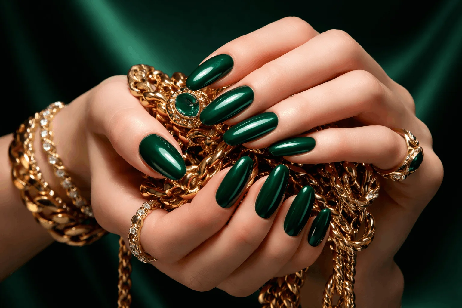 17 Best Nail Colors for Fair Skin That Look Stunning 10 emerald green nail polish flattering for fair skin