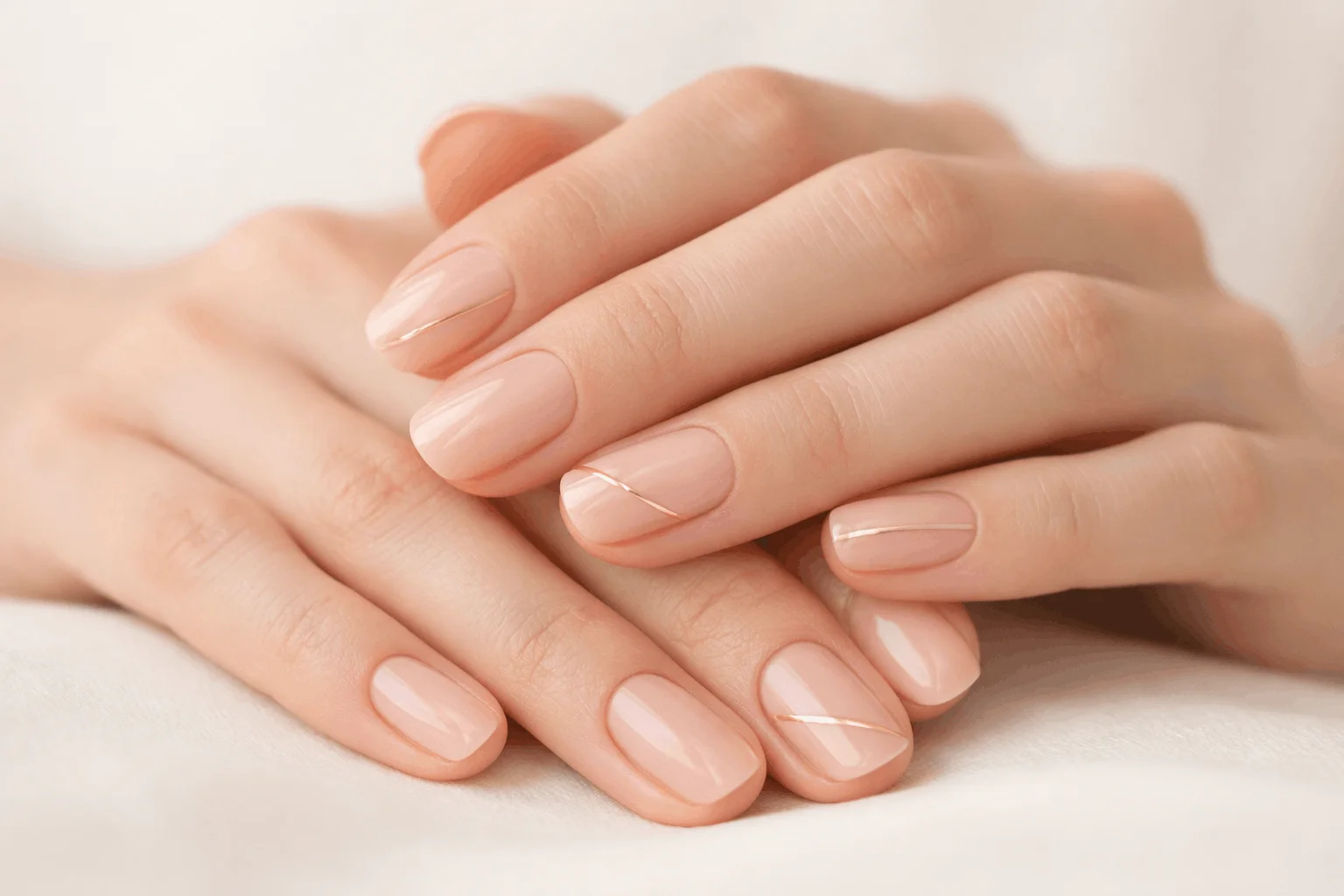 18 Minimalist Nails That Elevate Your Everyday Look 11 minimalist nails with gold accents elegant style