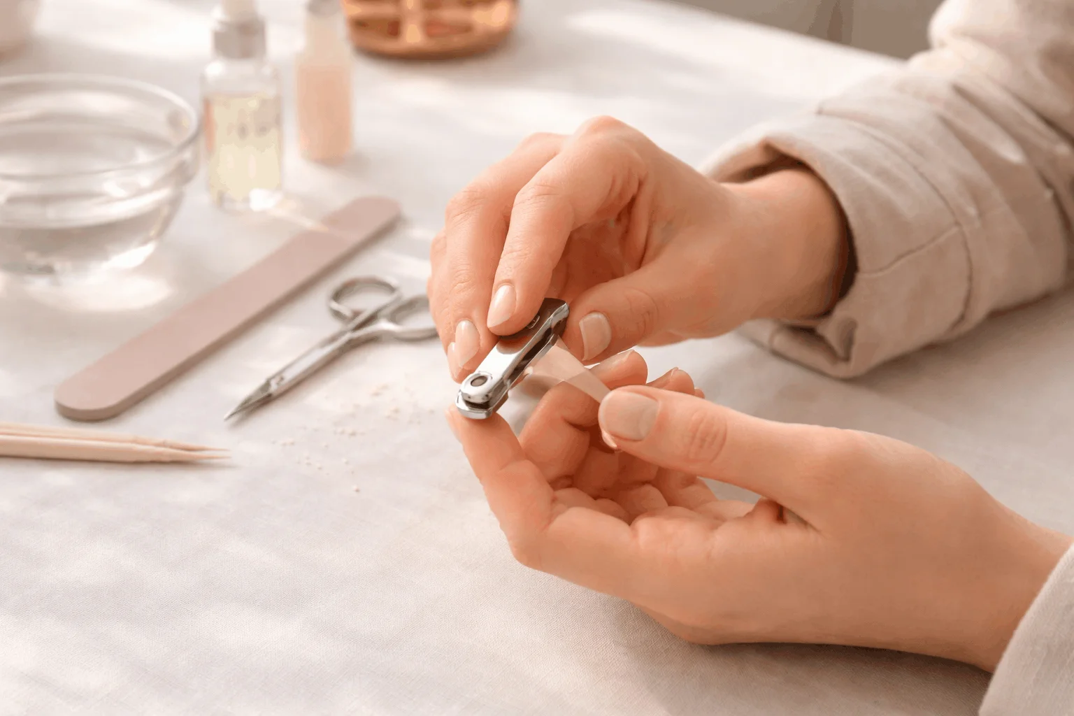 18 Easy Ways on How to Heal Nails After Gel Damage 4 trimming short nails after gel polish damage