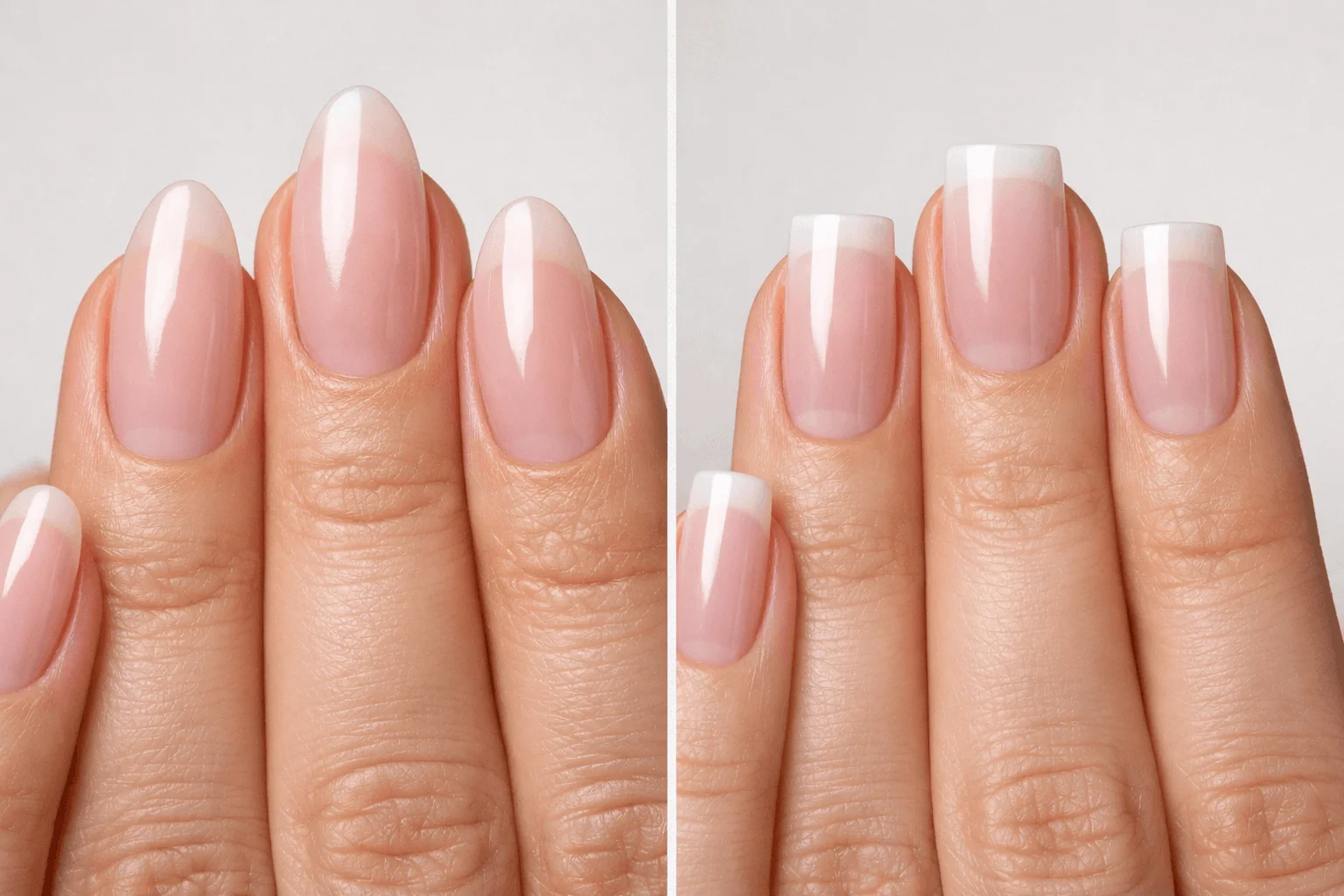 17 Ways to Find What Nail Shape Is Best for Me 4 Nail shapes for wide and narrow nail beds guide