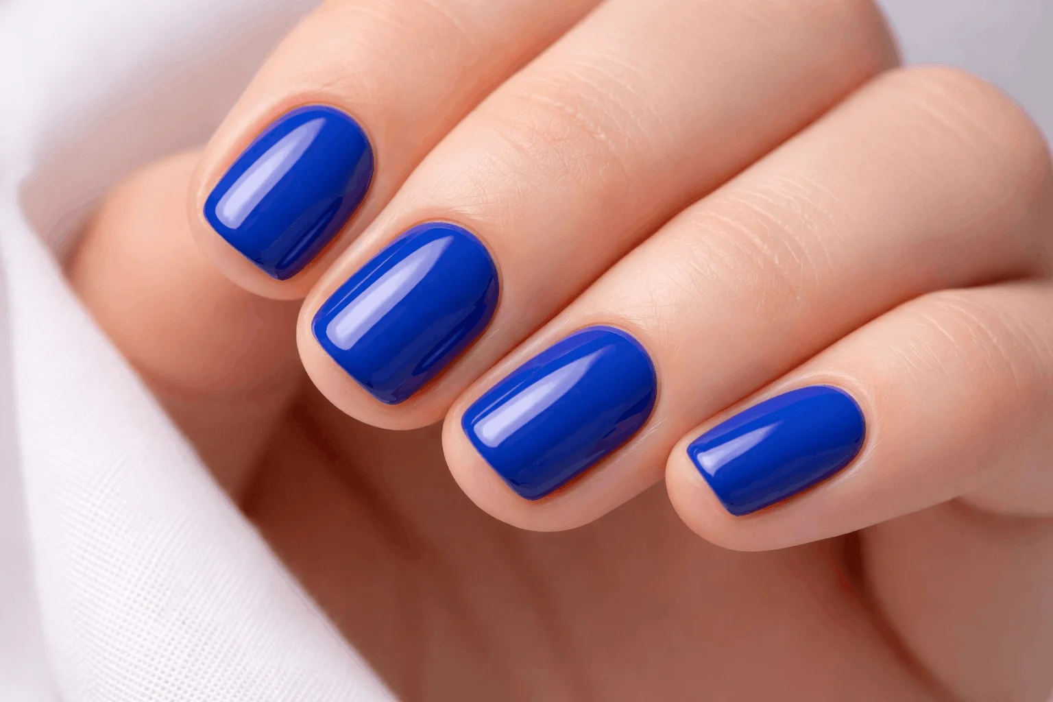 19 Royal Blue Nails for Stunning Manicures 10 Short royal blue nails simple clean manicure