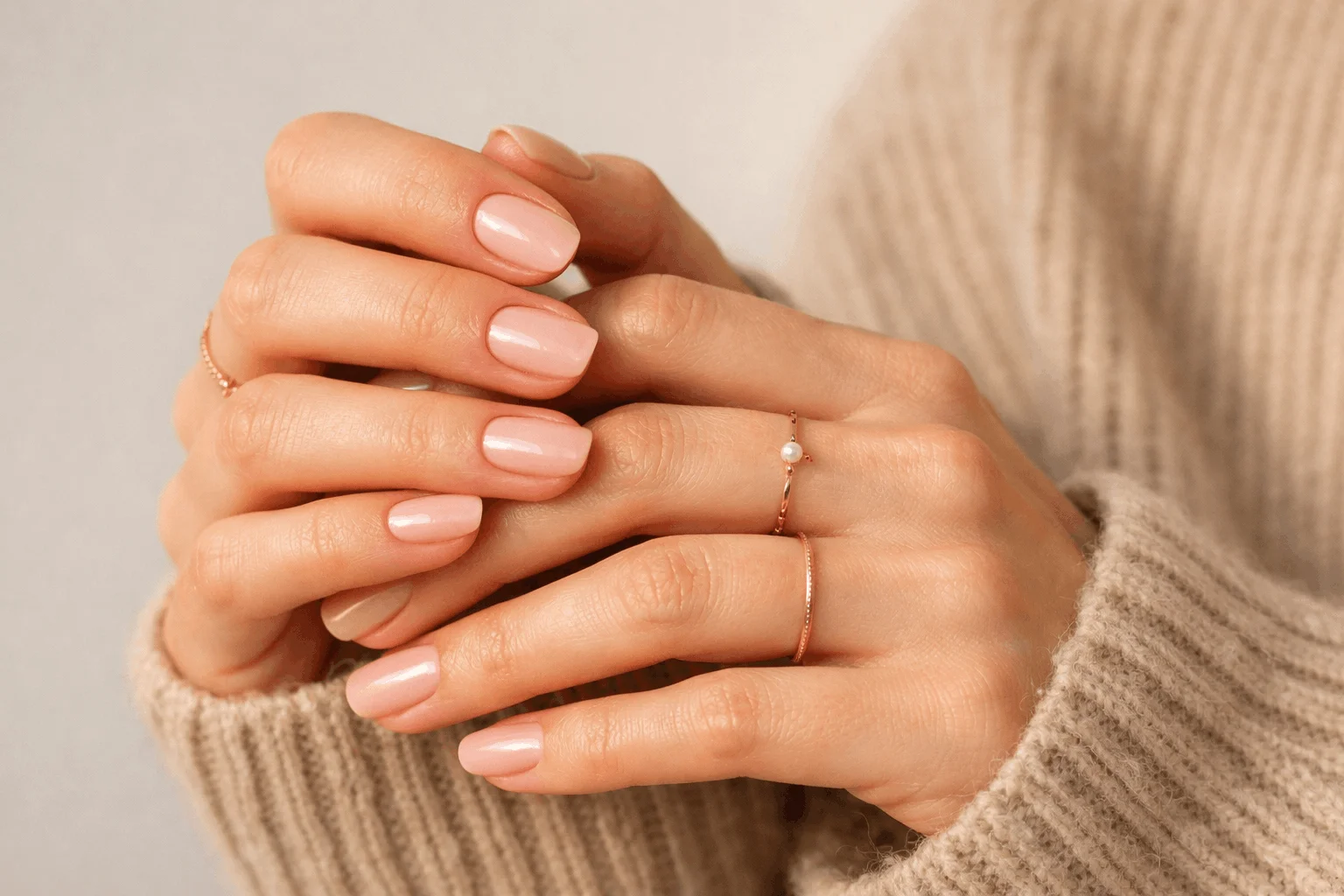 10 Simple Fall Nails Perfect for Everyday Chic 2 Simple fall nails in nude tones for everyday chic