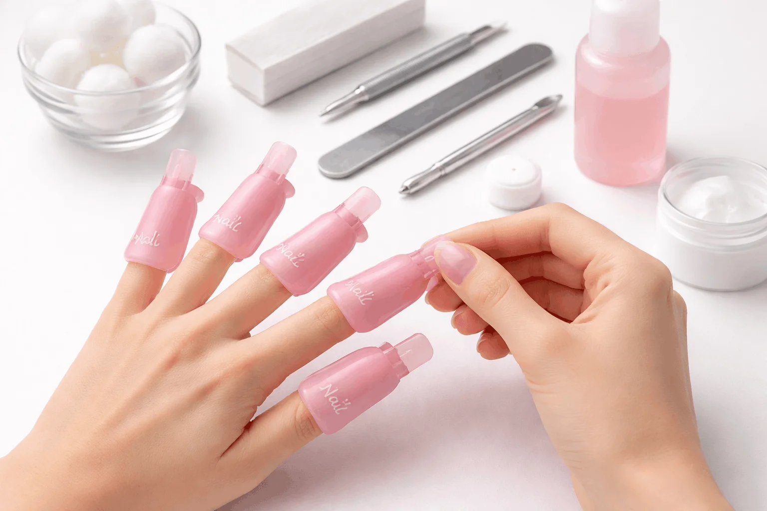 18 Smart Tips to Get Gel Nails Off at Home Safely 8 gel nail removal using nail clips