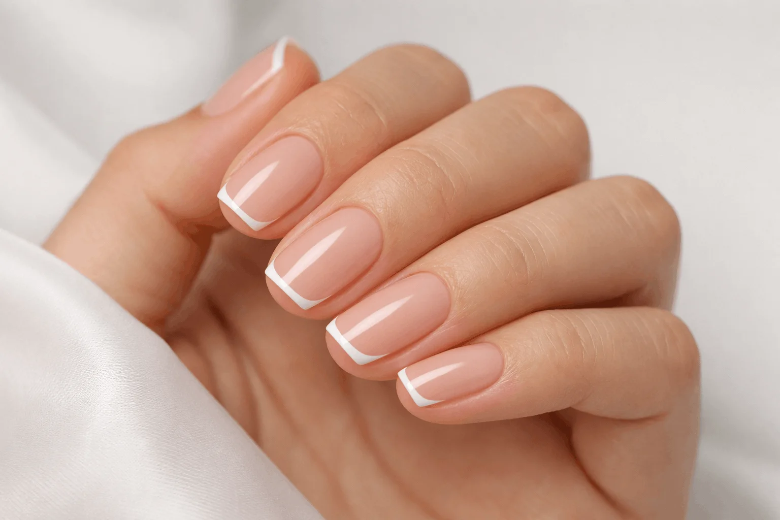 10 Summer Classy Nails for a Chic Minimal Vibe 5 micro french tip summer classy nail ideas minimal chic
