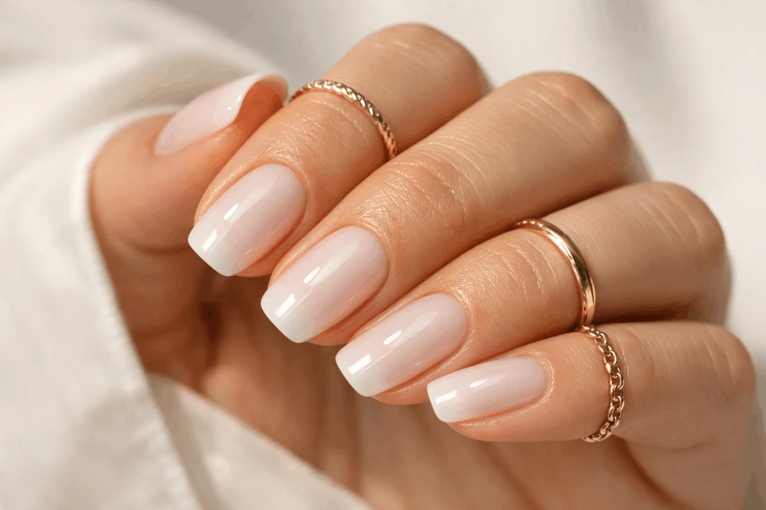 10 Summer Classy Nails for a Chic Minimal Vibe 2 milky white summer classy nails minimal elegant manicure