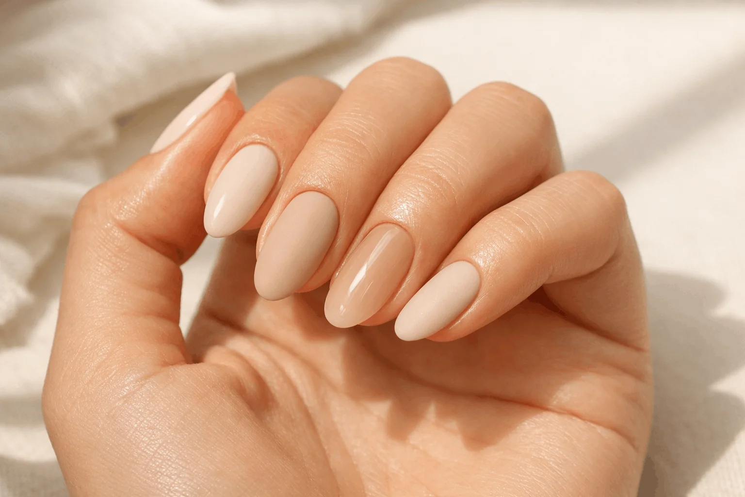 10 Summer Classy Nails for a Chic Minimal Vibe 3 neutral classy summer nails beige minimal manicure