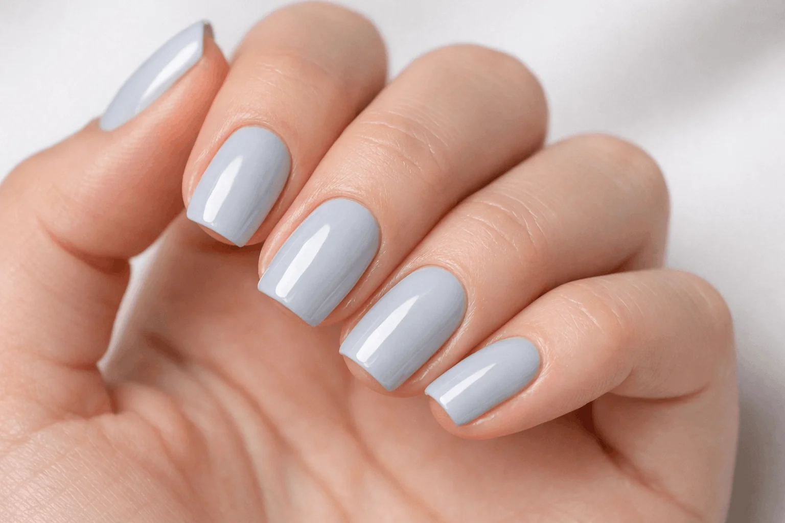 10 Summer Classy Nails for a Chic Minimal Vibe 9 soft grey summer classy nails modern minimal manicure