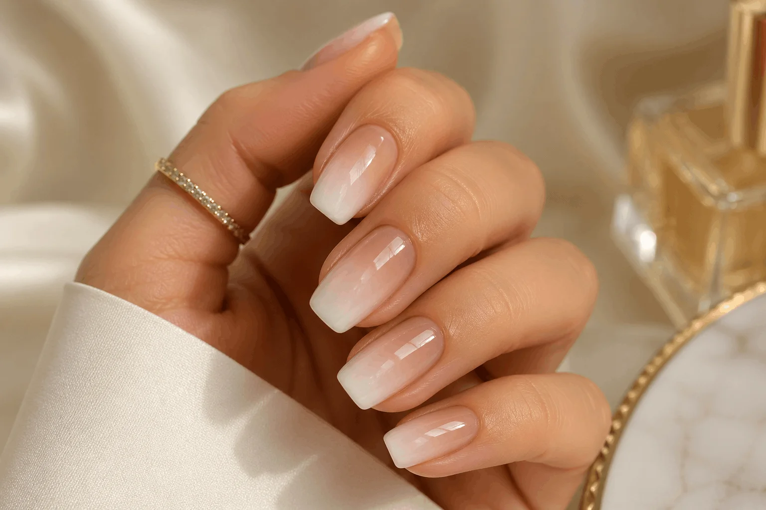 10 Nails That Go With Everything You’ll Love 8 Beige ombre nails elegant versatile design
