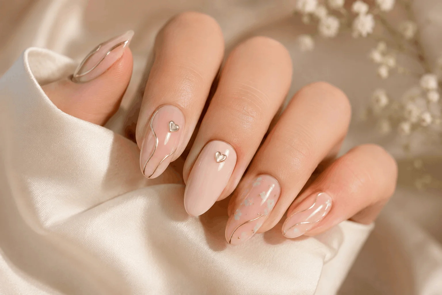 10 Spring Chrome Nails Every Girl Will Copy 11 Classy spring nail art with subtle chrome accents