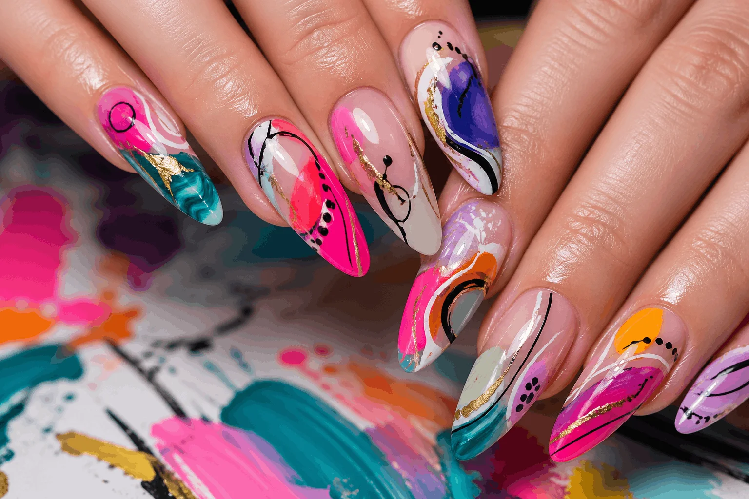 10 Summer Acrylic Nails 2026 That Look Stunning 10 Colorful French tip summer nails 2026