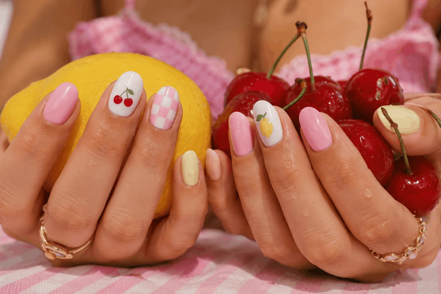11 Simple Summer Nails Anyone Can Copy Fast 9 Cute fruit nail art for summer nails