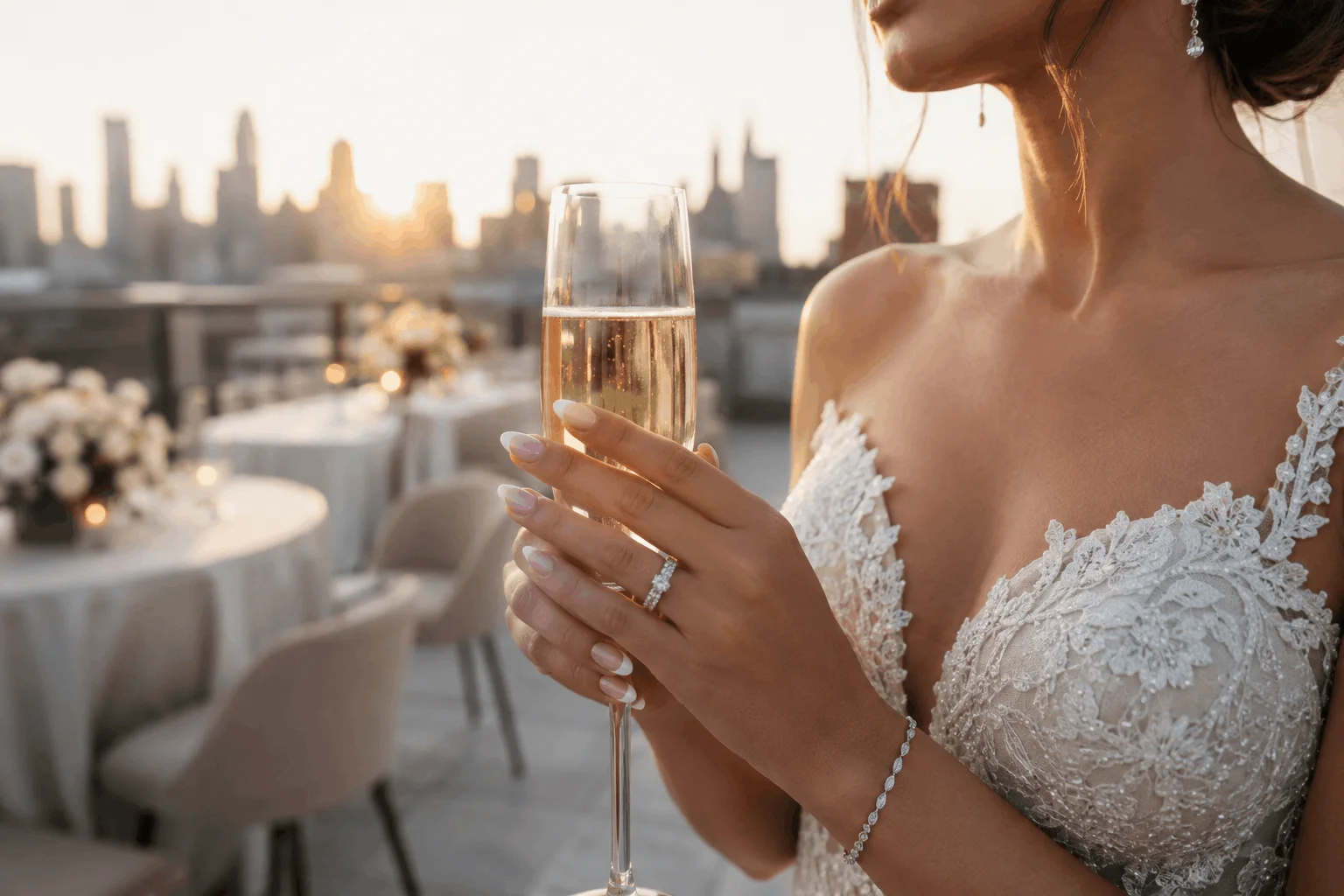10 Summer Wedding Nails That Look So Elegant 4 Elegant French tip summer wedding nails for brides