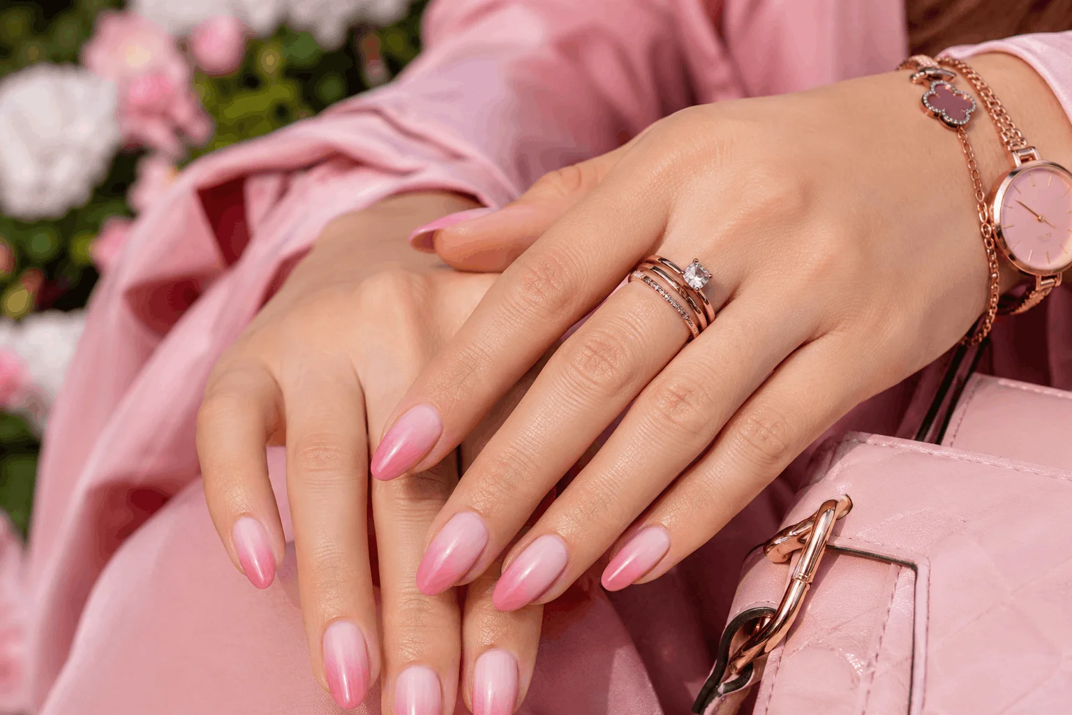 10 Spring Pink Manicure Ideas Everyone Will Be Saving 5 Elegant pink ombre manicure with soft gradient effect