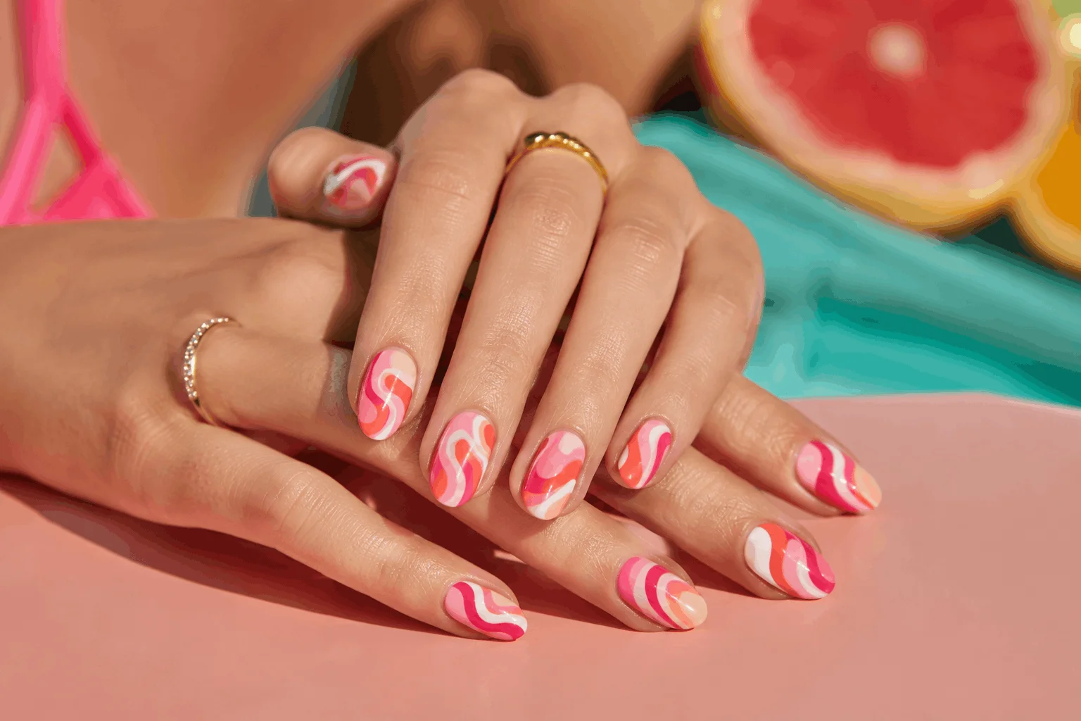 12 Hot Pink Summer Nails That Scream Vacation 10 Matte hot pink aura nails with dreamy summer glow