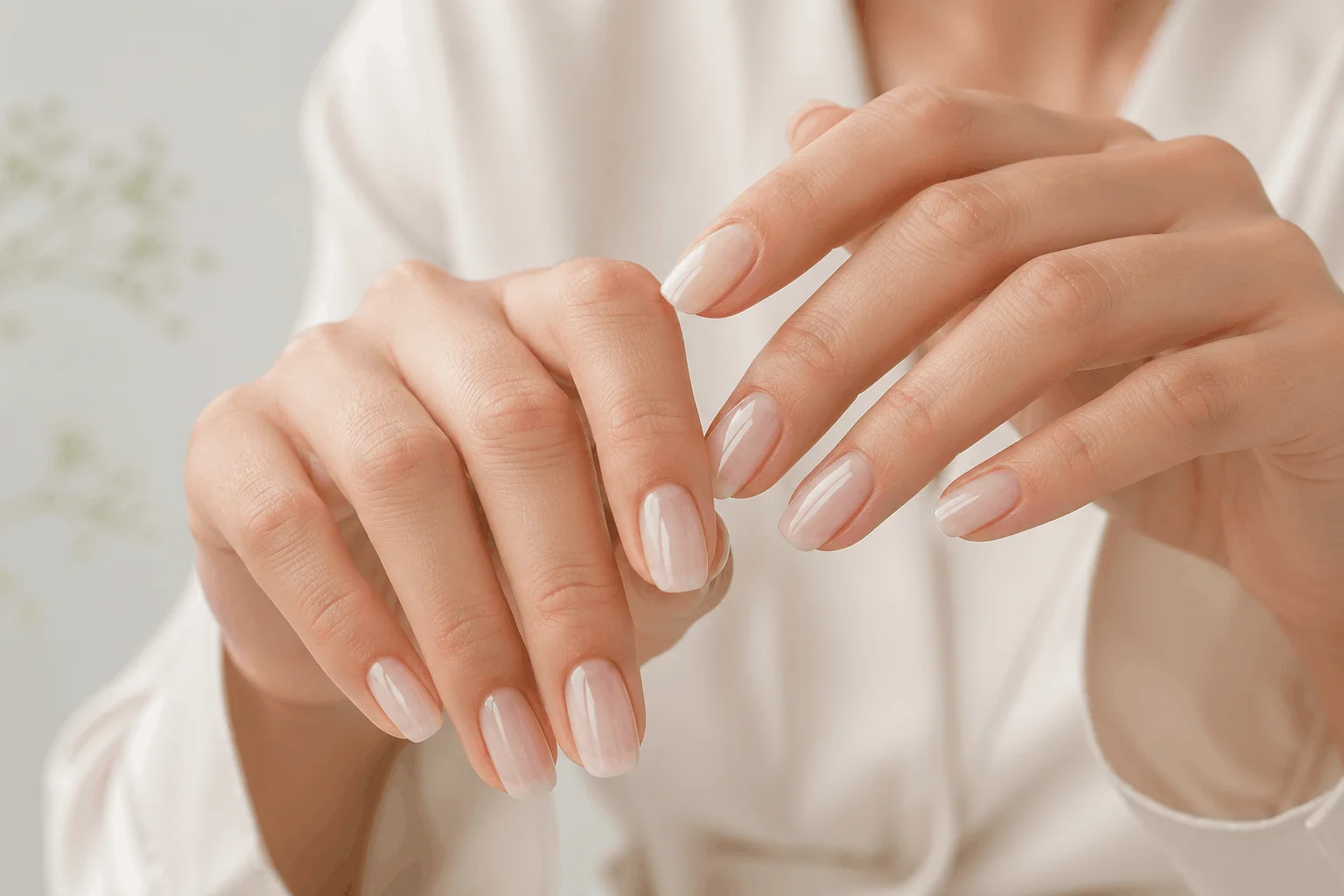 10 Minimalist Early Fall Nails You’ll Love Now 5 Milky white minimalist early fall nails clean aesthetic
