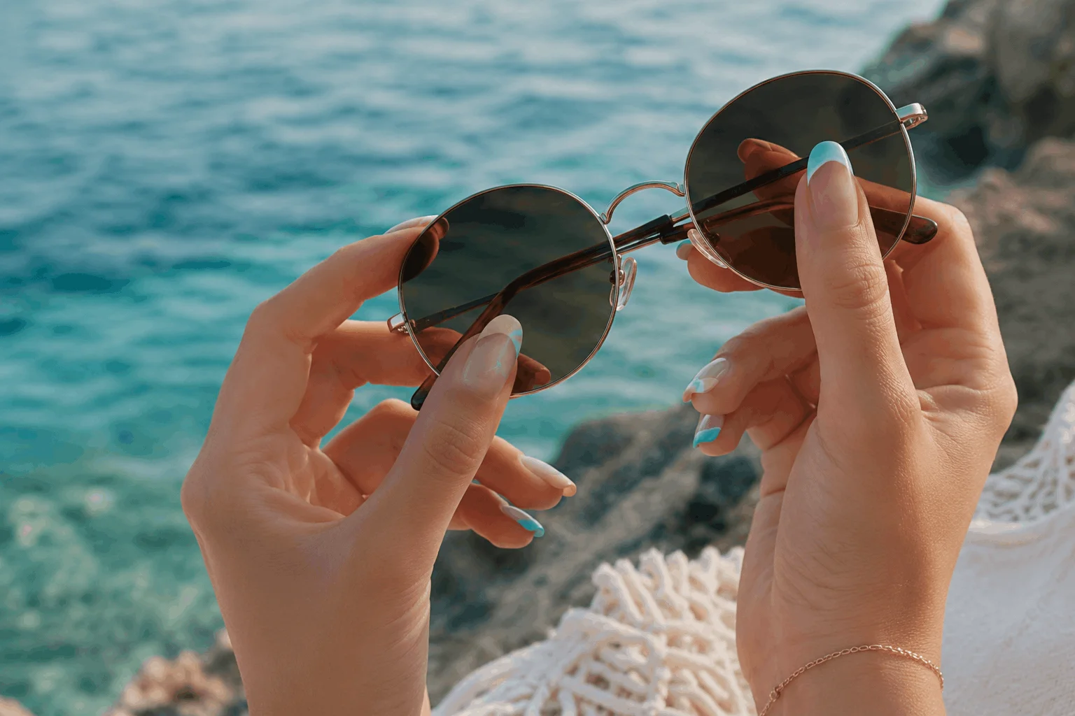 10 Summer Beach Nails Every Trend Lover Will Save 8 Minimal coastal French tip nails for summer