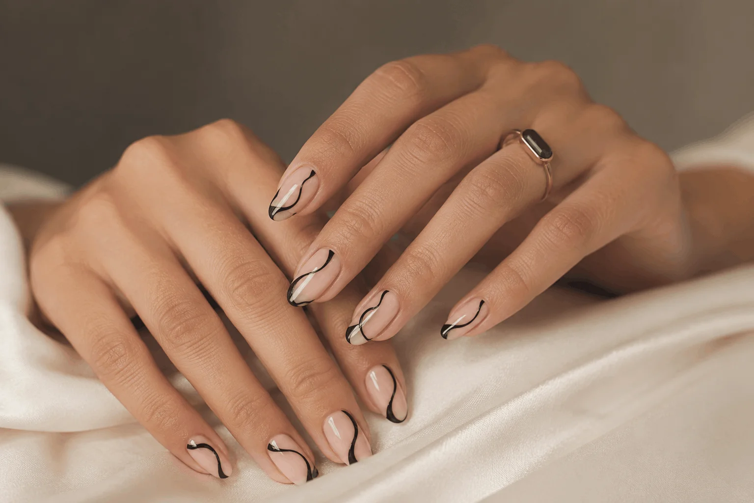 10 Black Prom Nails That Scream Luxury Glam 7 Minimalist classy black nail art for prom