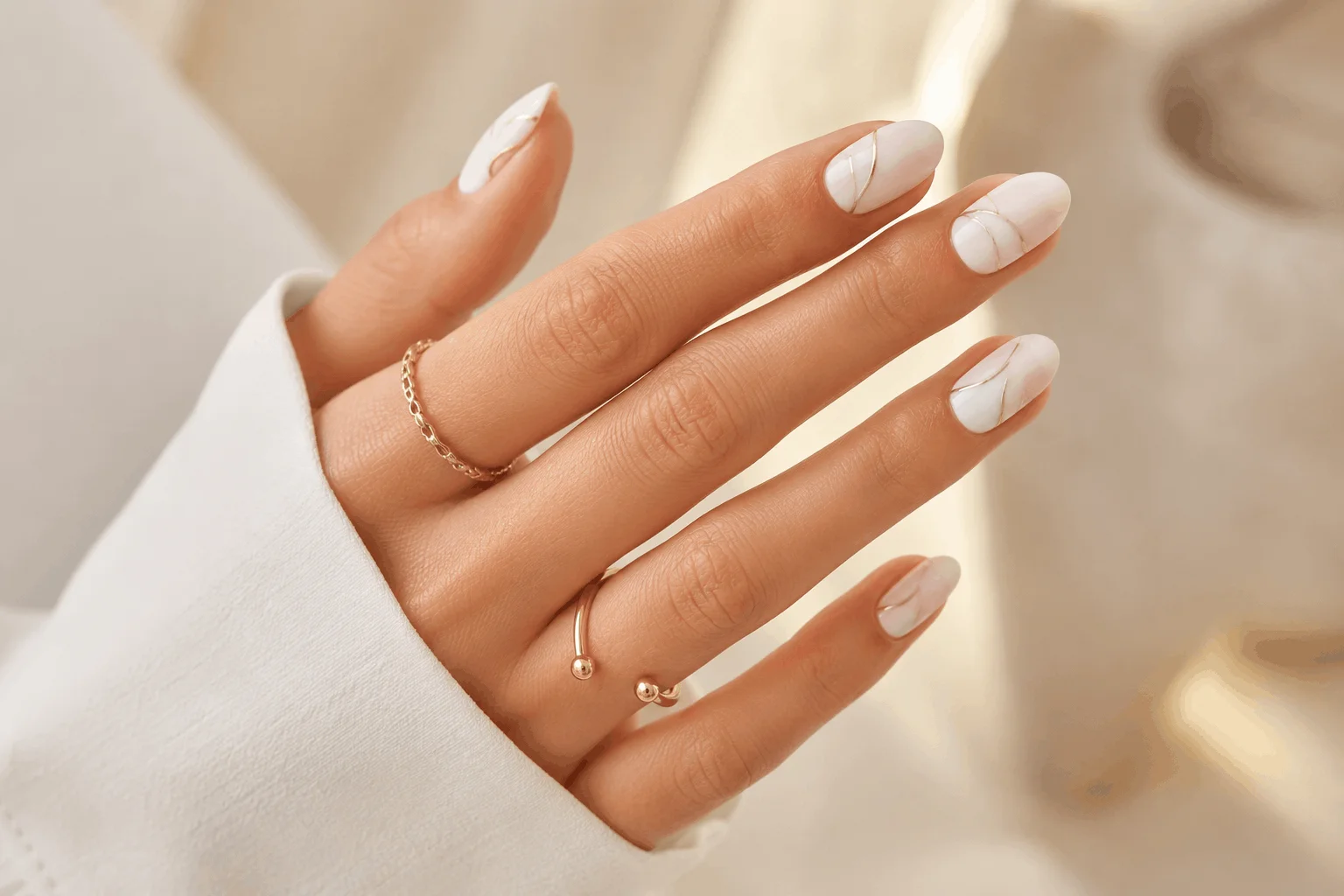 10 White Summer Nails That Feel Classy & Fresh 11 Minimalist white nail design with classy summer aesthetic