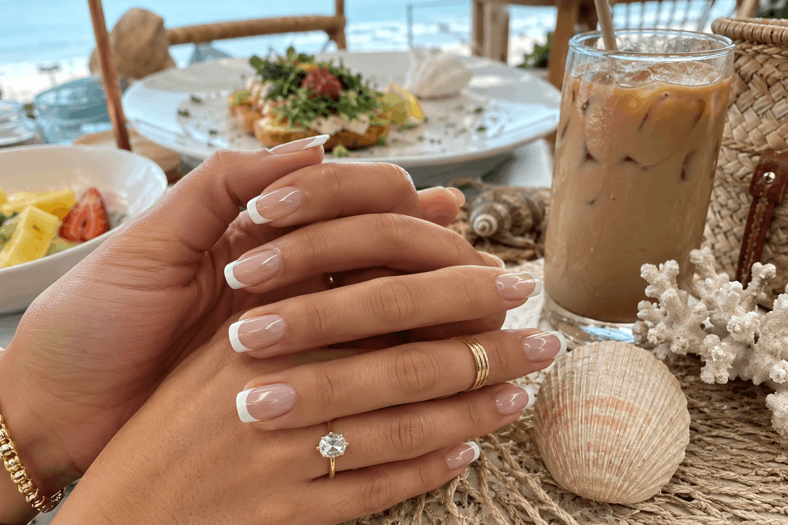 10 White Summer Nails That Feel Classy & Fresh 4 Modern white French tip nails for summer