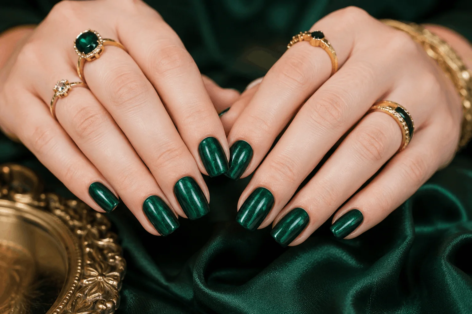 12 Saint Patricks Day Nails That Feel Extra Lucky 8 Minimalist green nail designs