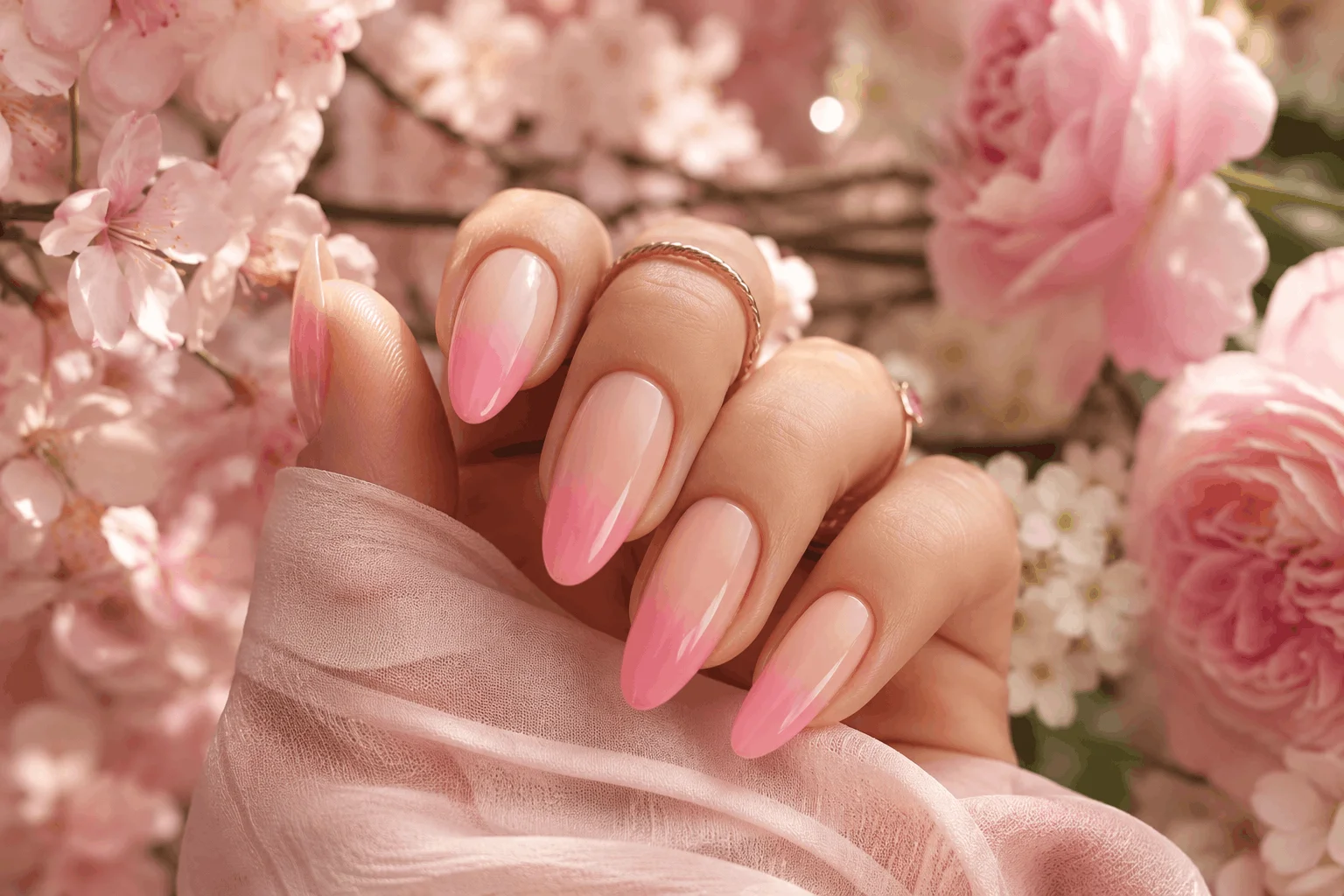 10 Pastel Pink Nails Every Trendy Girl Loves 11 Spring pastel pink ombre nails with soft gradient effect
