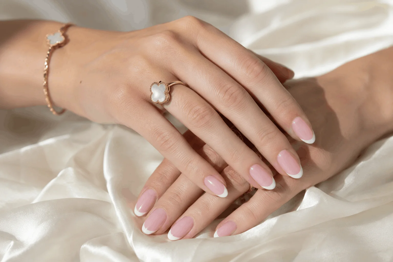 10 April Nails Ideas for a Chic Seasonal Manicure 4 Soft pink French tip manicure for spring season
