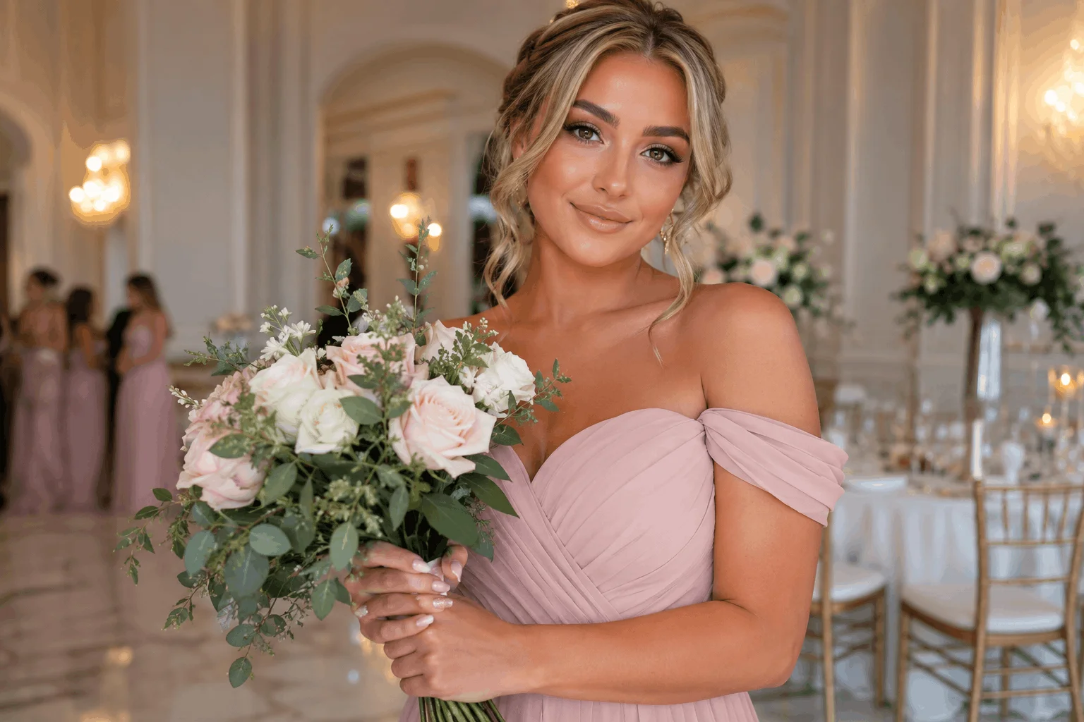 10 Bridesmaid Wedding Nails That Look Absolutely Stunning 1 Beautiful bridesmaid wedding nails on glamorous model