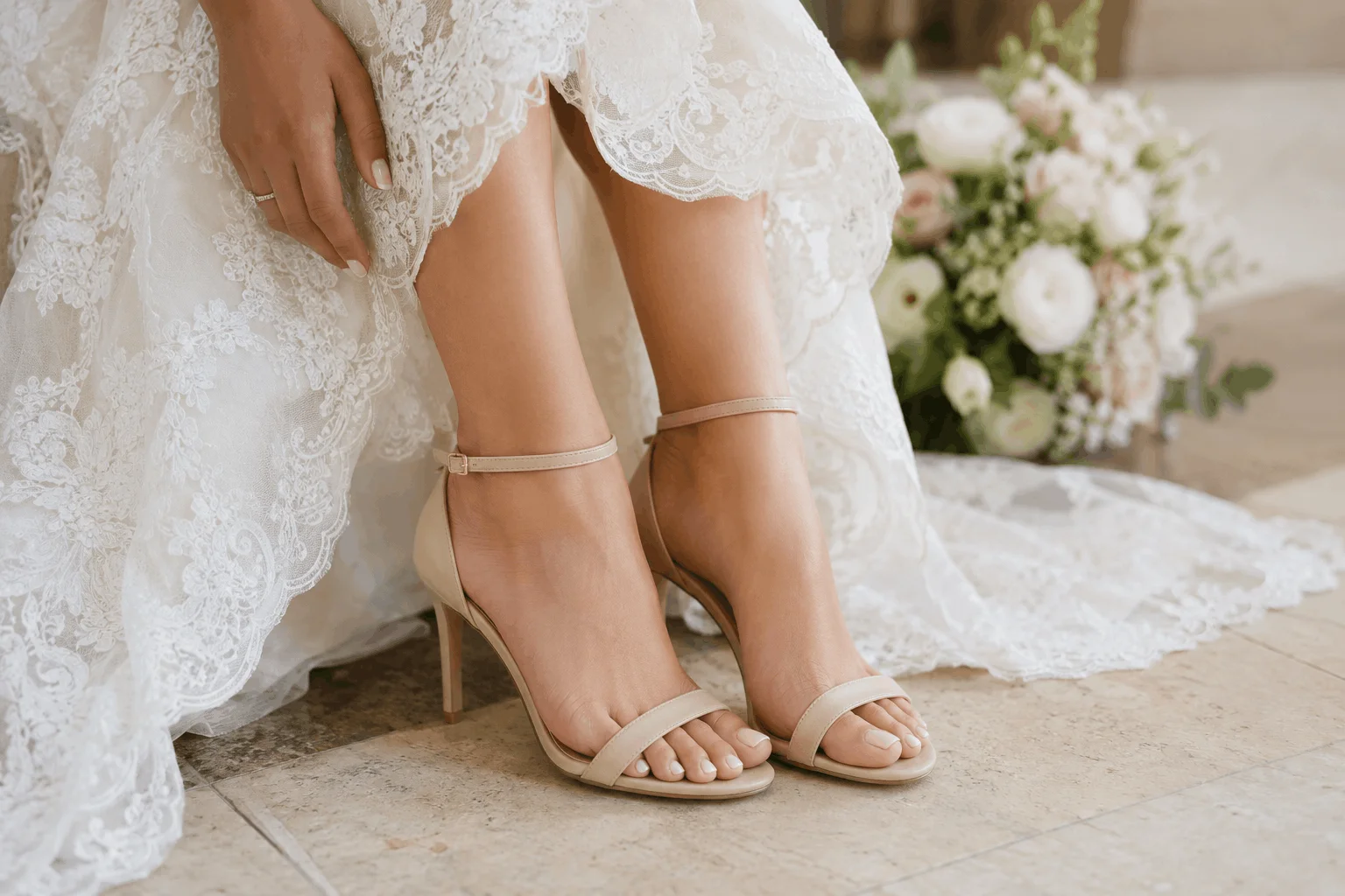 9 Wedding Toe Nails That Look Stunning on Brides 11 Blush pink wedding toe nails for elegant bridal look