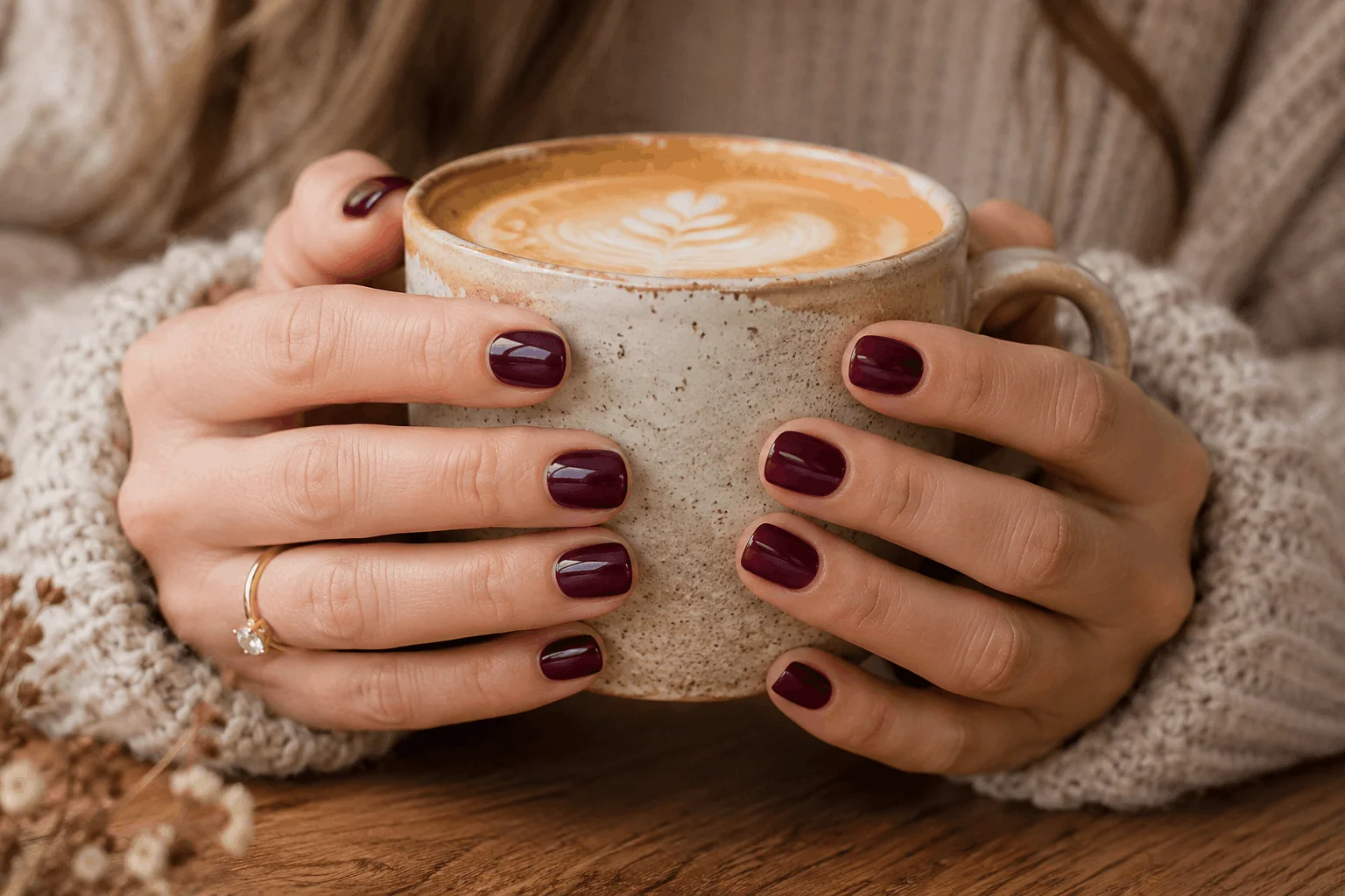 10 Short Fall Nails Everyone Will Save This Season 7 Burgundy short fall gel nails with glossy finish