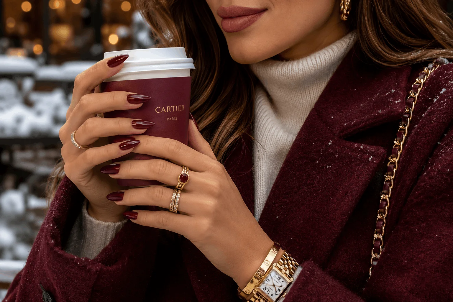10 Winter Almond Nails That Look So Elegant 7 Classy winter almond nails in deep burgundy color