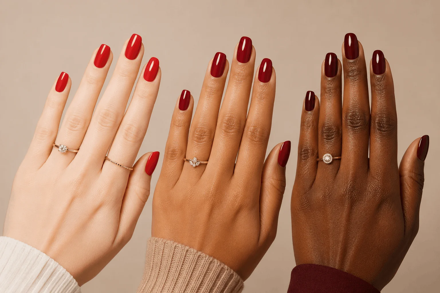 9 Red Nail Ideas That Will Instantly Elevate Your Look 12 Different red nail shades for every skin tone