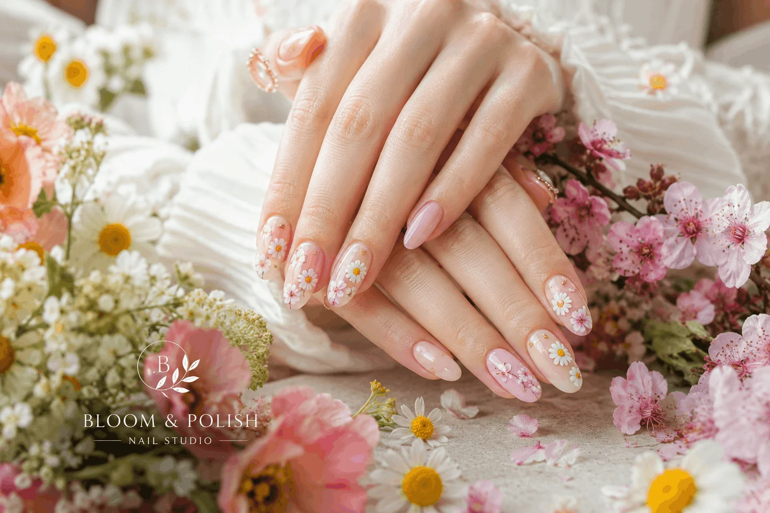 10 March Nails Designs Everyone Will Be Copying 4 Floral nail art design perfect for March