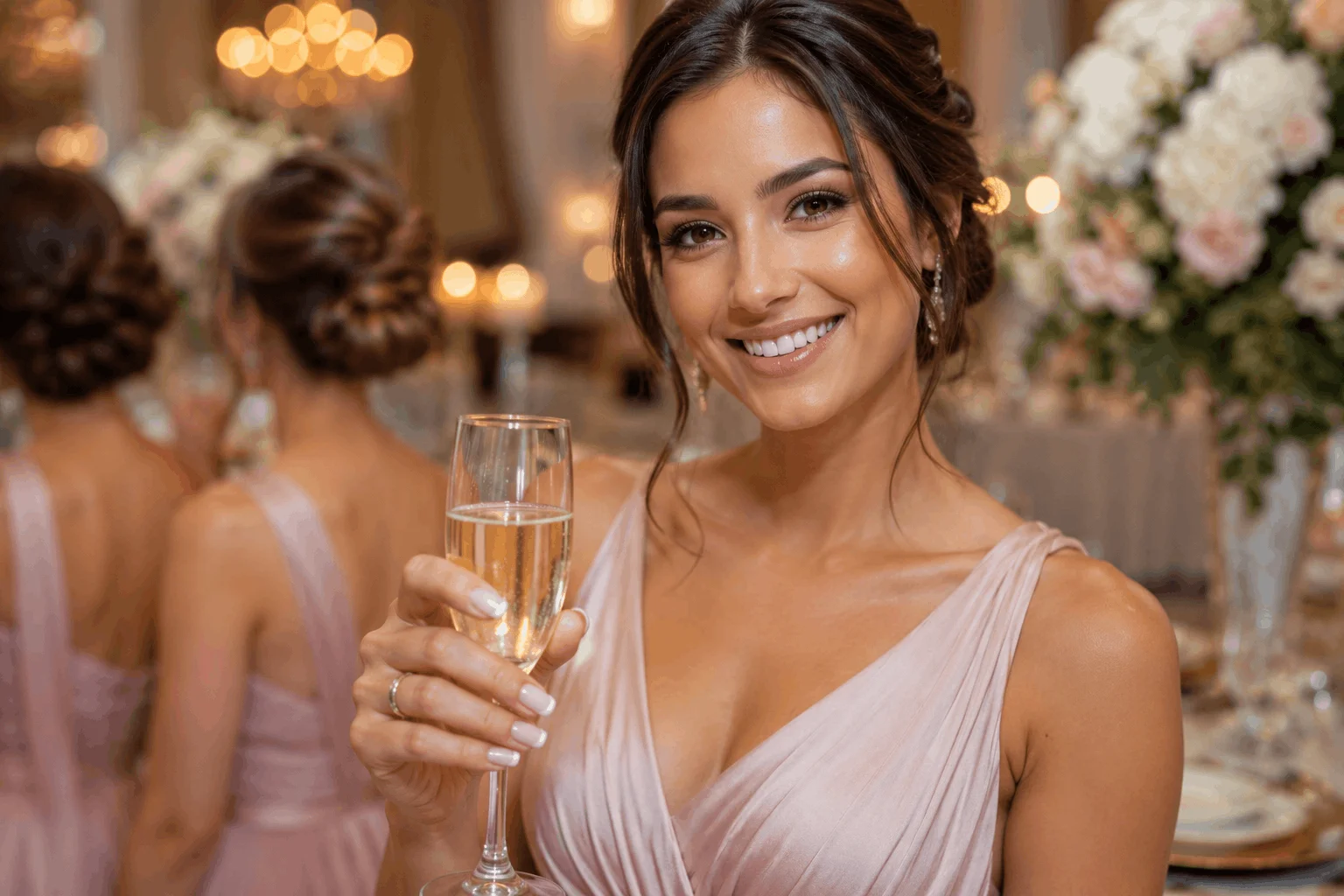 10 Bridesmaid Wedding Nails That Look Absolutely Stunning 4 Modern French manicure for bridesmaids