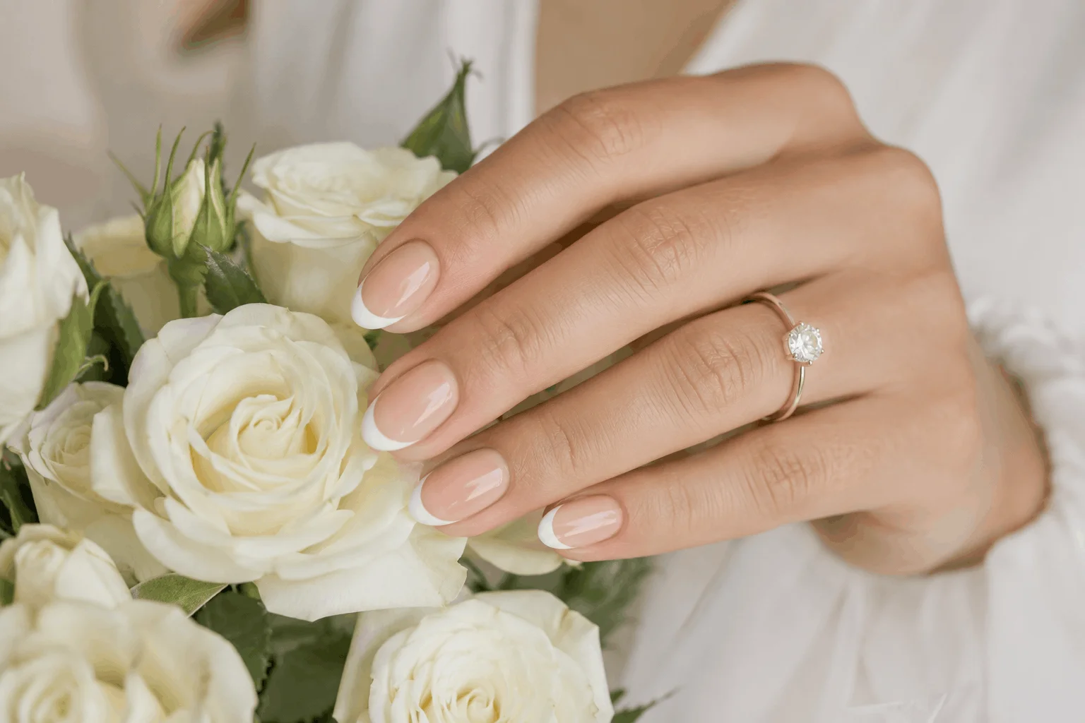 11 Nude Nails That Make Every Outfit Look Better 3 Modern nude French tip manicure