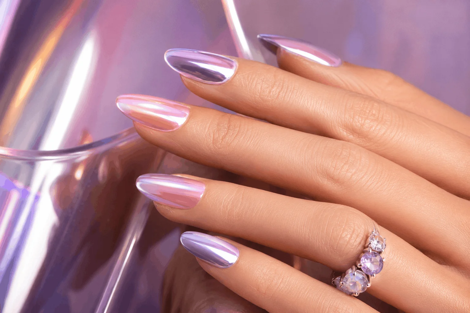 10 March Nails Designs Everyone Will Be Copying 10 Pastel chrome nails trending in March