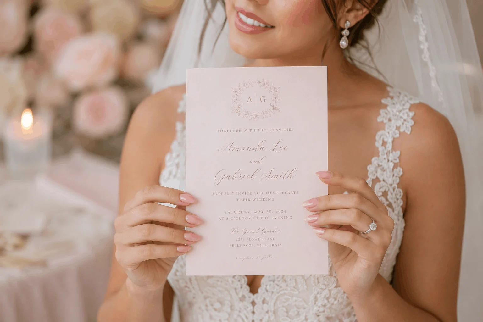 11 Stunning Wedding Nails for Bride to Copy Today 9 Soft pink almond wedding manicure for bride