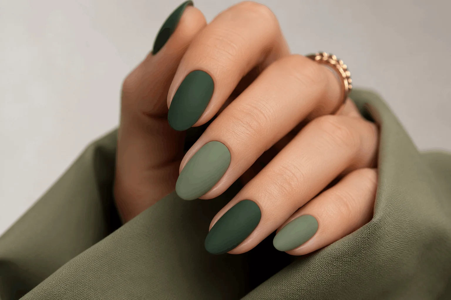 10 Green Nail Ideas Trending Everywhere This Year 5 Stylish matte green manicure inspiration