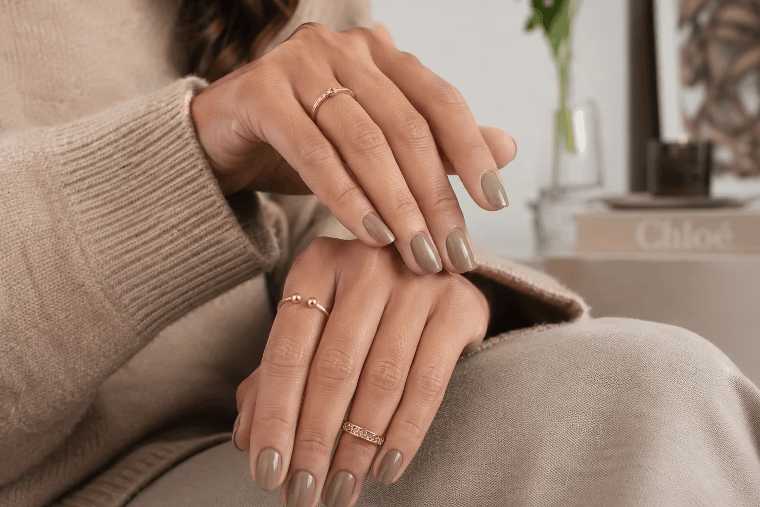 10 Fall Nail Colors Everyone Will Wear This Season 9 Taupe nude fall nail colors with minimalist elegance.