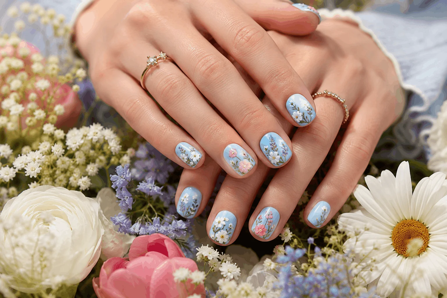 12 Short Spring Nails That Look Cute and Trendy 10 Trendy short spring nails with abstract nail art