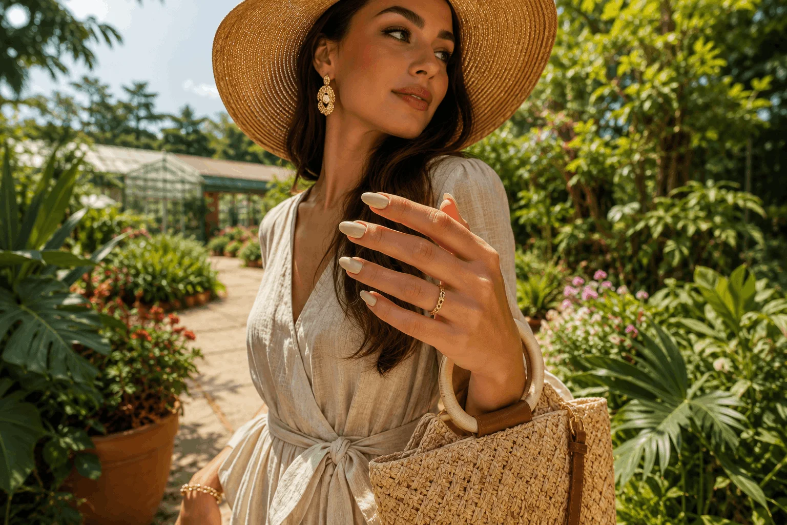 10 Summer Neutral Nails You'll Want to Copy Now 3 Soft beige summer nails perfect for warm-weather fashion.